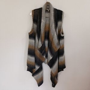 Bass Striped Wool Blend Sweater Vest